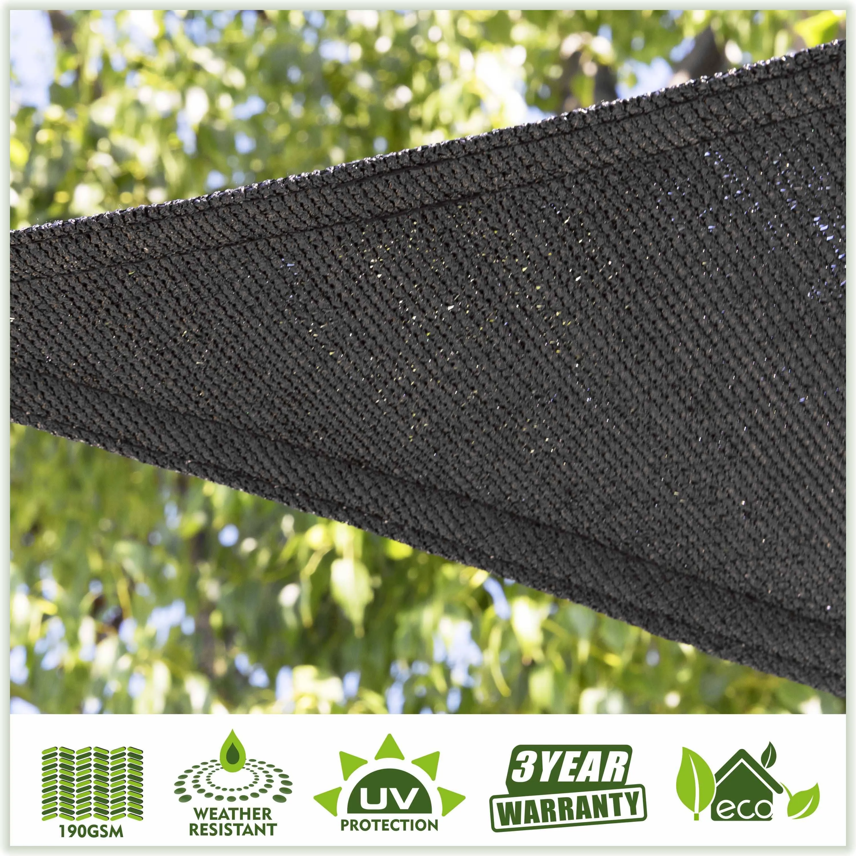 Right Triangle Sun Shade Sail Canopy, Commercial Grade, 7 Sizes, 8 Colors, Hardware Pack Included
